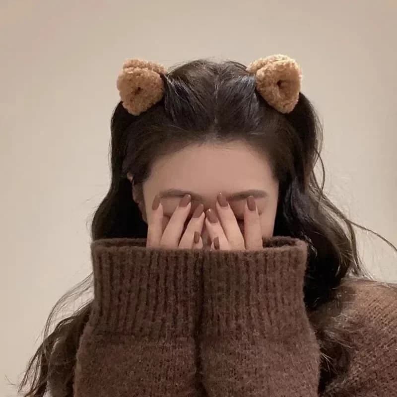 Fermaglio per capelli a forma di orecchie di gatto in peluche, clip laterale da donna per capelli ribelli, piccola pinza a forma di squalo, accessorio per capelli da principessa dolce e carino