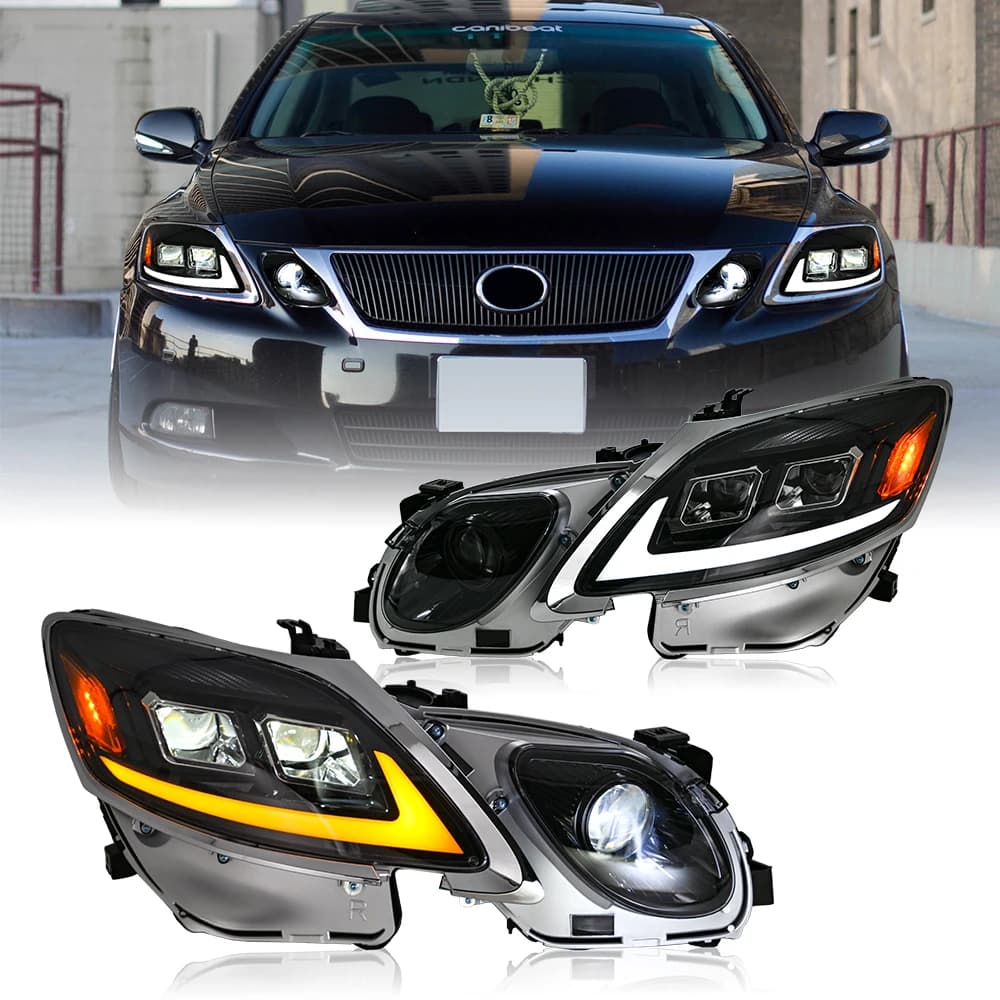 DRL LED Proiettore Lente Faro di Montaggio Per Il 2006 2007 2008 2009 2010 2011 Lexus GS300 GS350 GS450H GS460 Faro