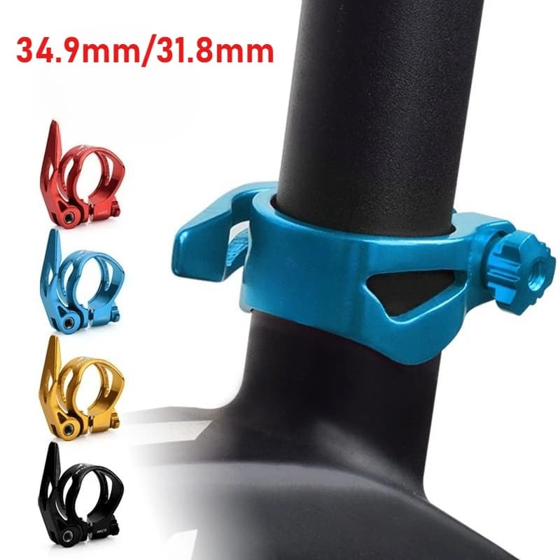 1P 34.9mm/31.8mm Bicicletta A Sgancio Rapido Tubo Sedile Morsetto Sella di Fissaggio Morsetto Anello Leggero Bicicletta Vulnerabile parti Accessori