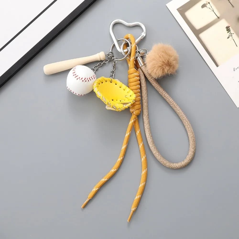 Racchetta da ping pong Ciondolo in corda intrecciata da baseball Design elegante Decorativo Ping Pong Corda intrecciata Ciondolo Ornamento Moda
