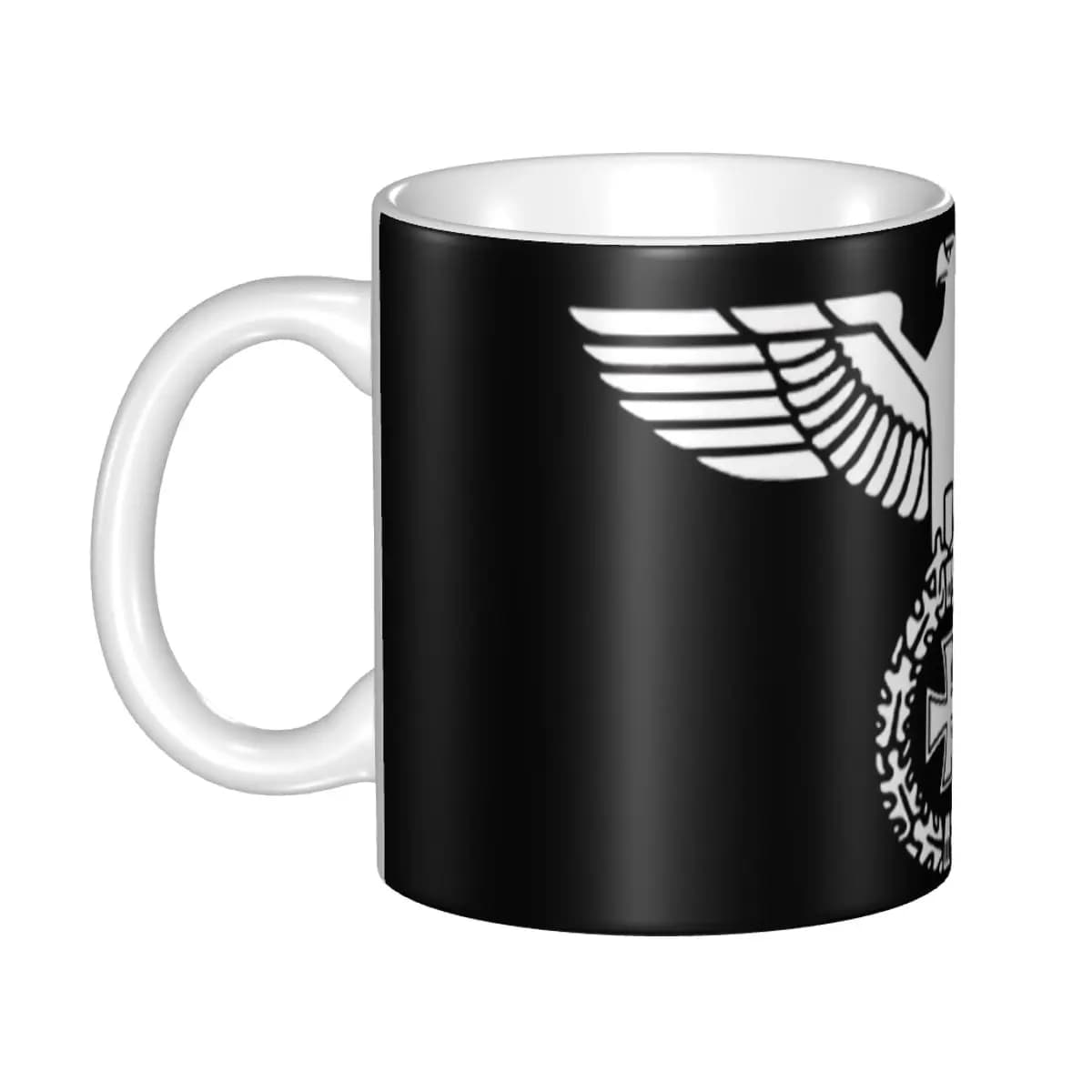 Tazze da caffè con bandiera tedesca del Reich Germania Tazza da tè in ceramica personalizzata fai-da-te Uomo Donna Tazze da campeggio per lavoro all'aperto