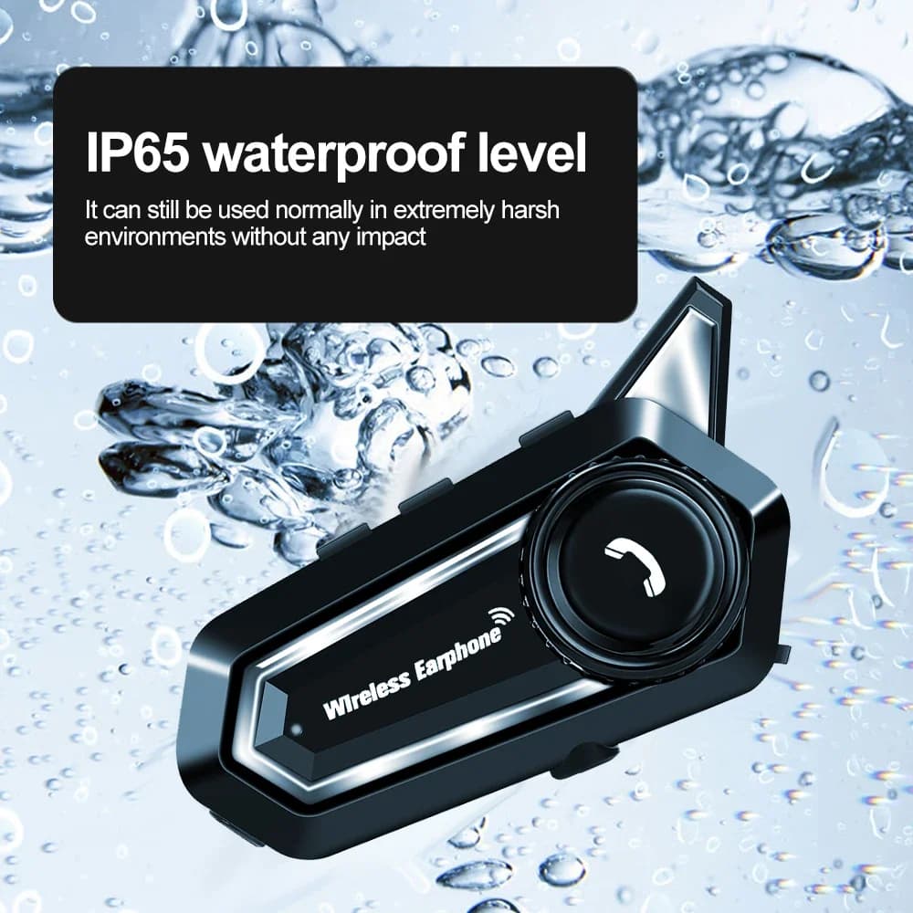 BT31 Motorcycle Helmet Headset Bluetooth 5.3 Waterproof Wireless Earphone With Mic Automatic Handsfree Call Answering
