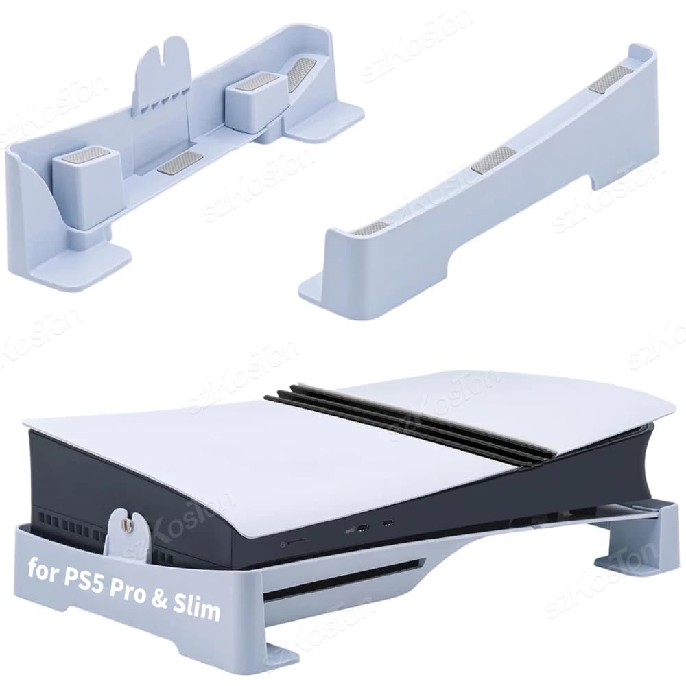 Supporto orizzontale per console di giochi PS5 Pro e PS5 Slim Base stabilizzata antiscivolo compatibile con accessori PlayStation 5 Pro