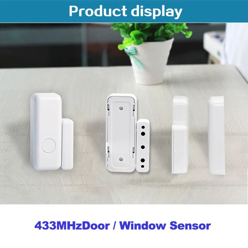 ACJ 433 mhz Sensori Porta Rilevatore Magnetico Senza Fili EV1527 per 433 MHz Rilevatore di Sicurezza Domestica Sistema di Allarme Accessori PG103 PG107