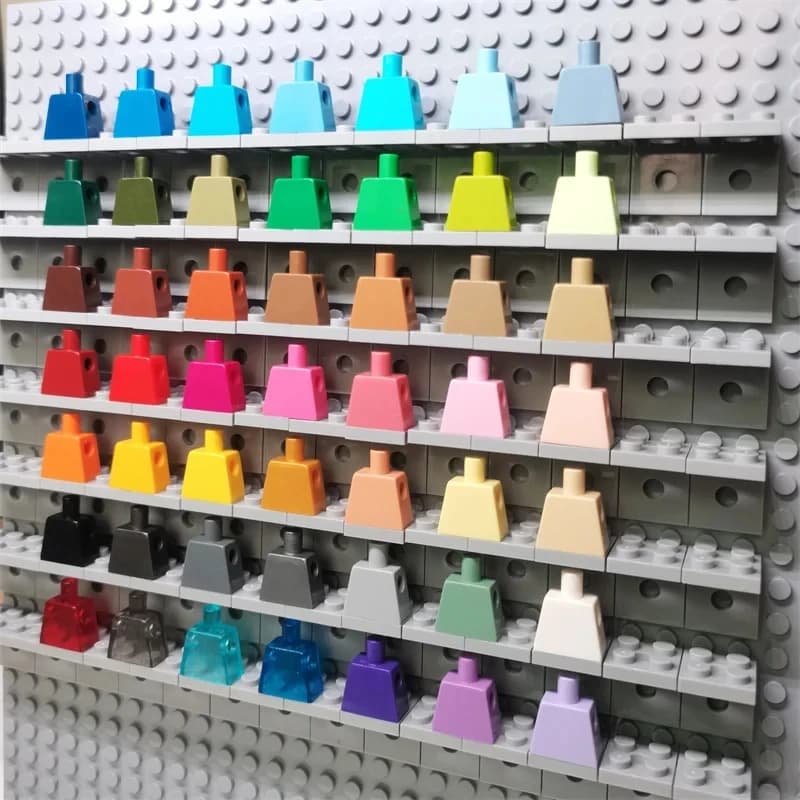 10 pezzi fai da te MOC Building block parti per parte del corpo torso pianura per 973