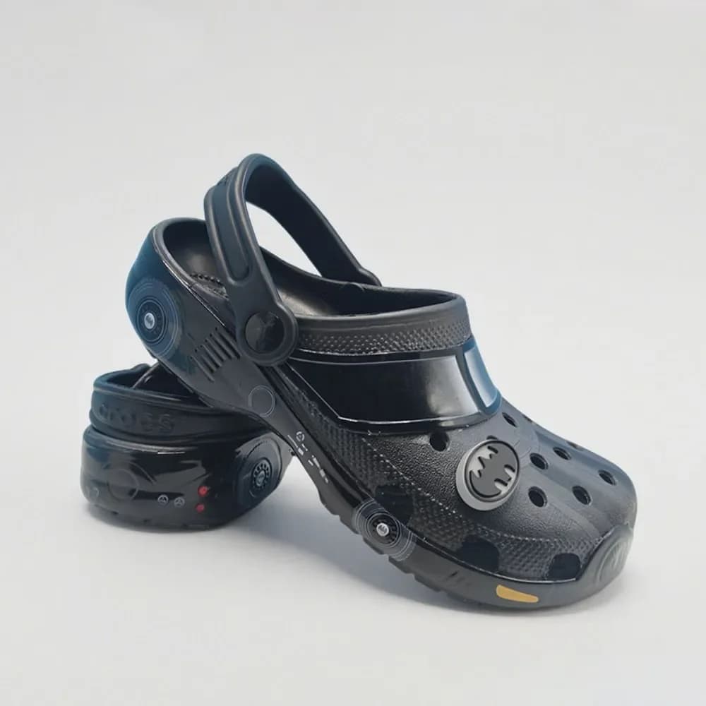 Batman Eva Flip Flops Shoes Outdoor Beach Holey Shoes Cartoon Couple's Sandals Casual Ankle-Wrap Slippers Men Sandals