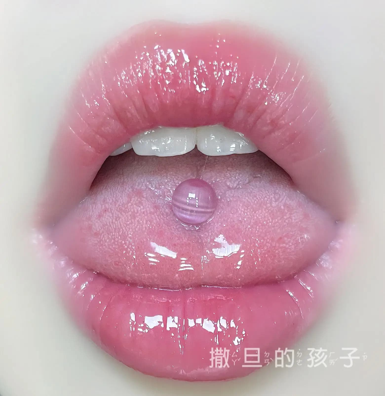 Moda Lingua Chiodo Opale Trasparente Titanio Anelli Lingua Bilanciere Lingua Piercing Lengua Gioielli per Donne Orecchini Stud
