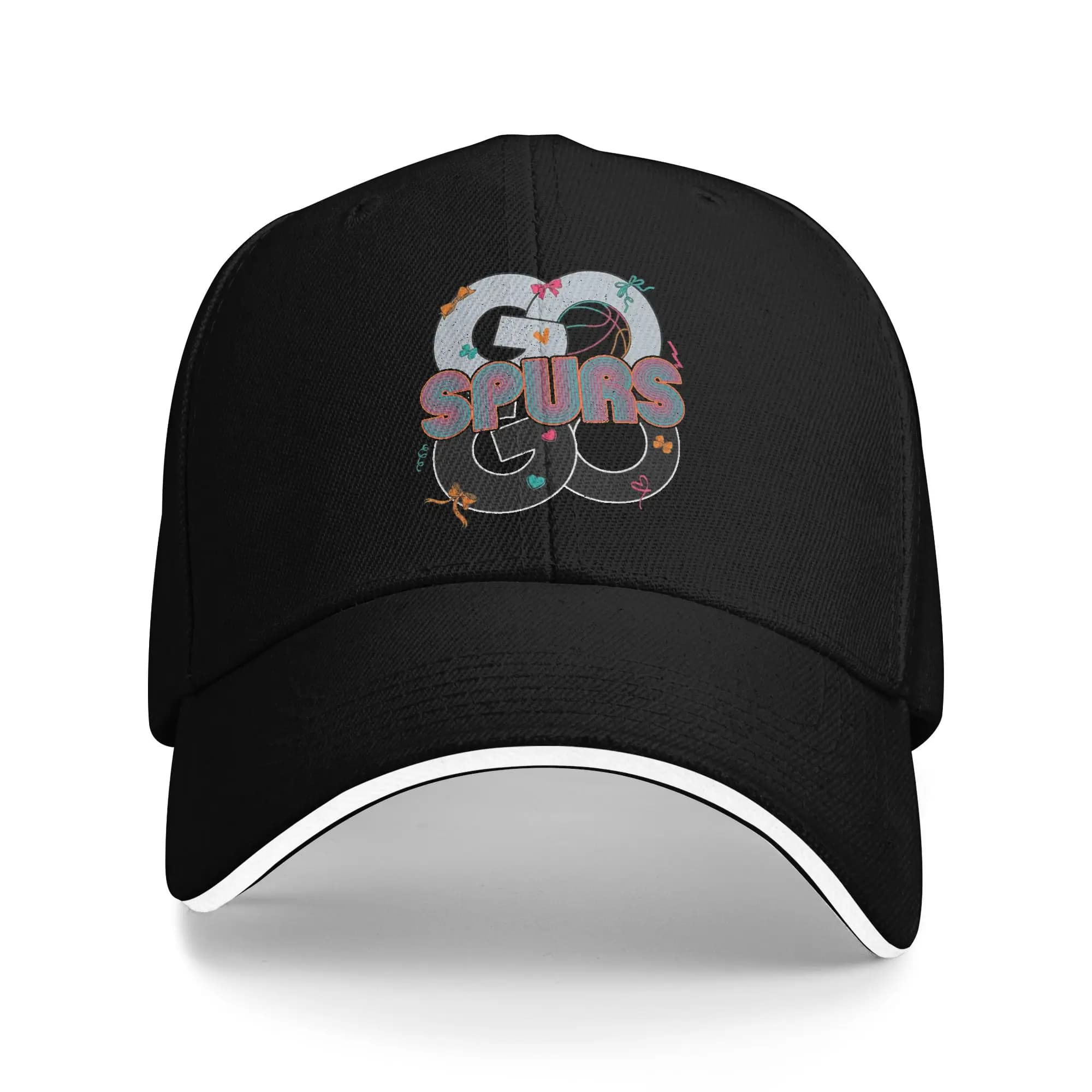 Go Spurs Go Basketball Season Game Day Cap For Men Women Trendy Baseball Cap Snapback Hat Golf Headewear Adjustable