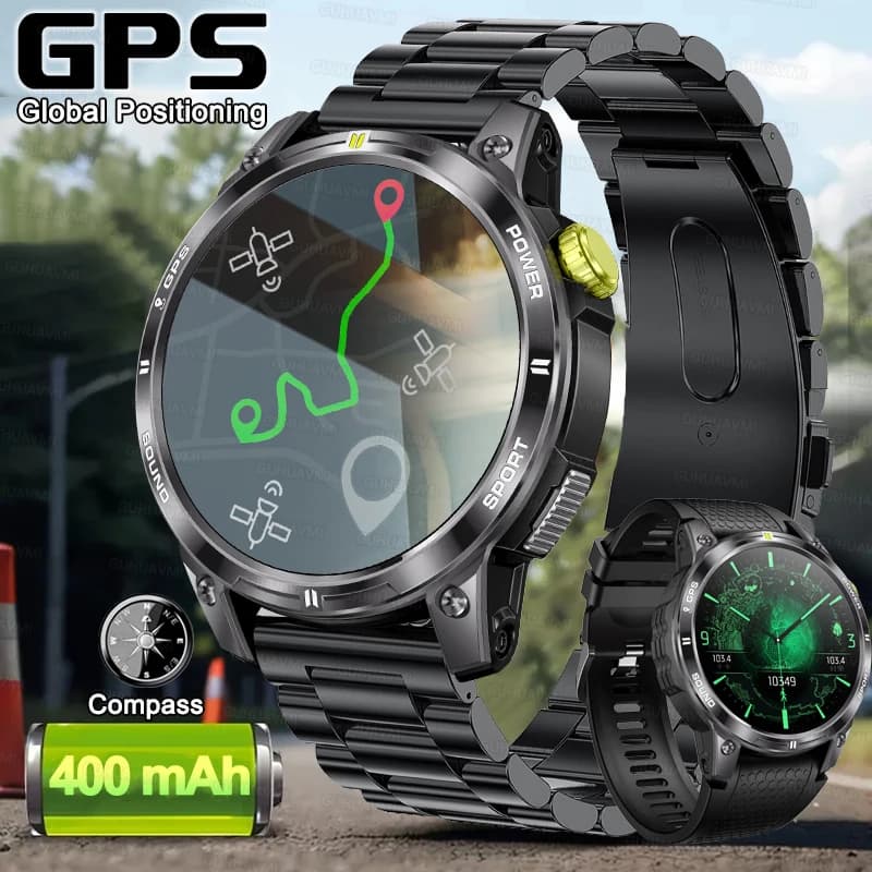 GPS Astuto Della Vigilanza 3ATM Impermeabile AMOLED Built-in Dual-band GNSS Bussola Militare Sport Smartwatch Uomini 2025 Nuovo Per Xiaomi Ultra
