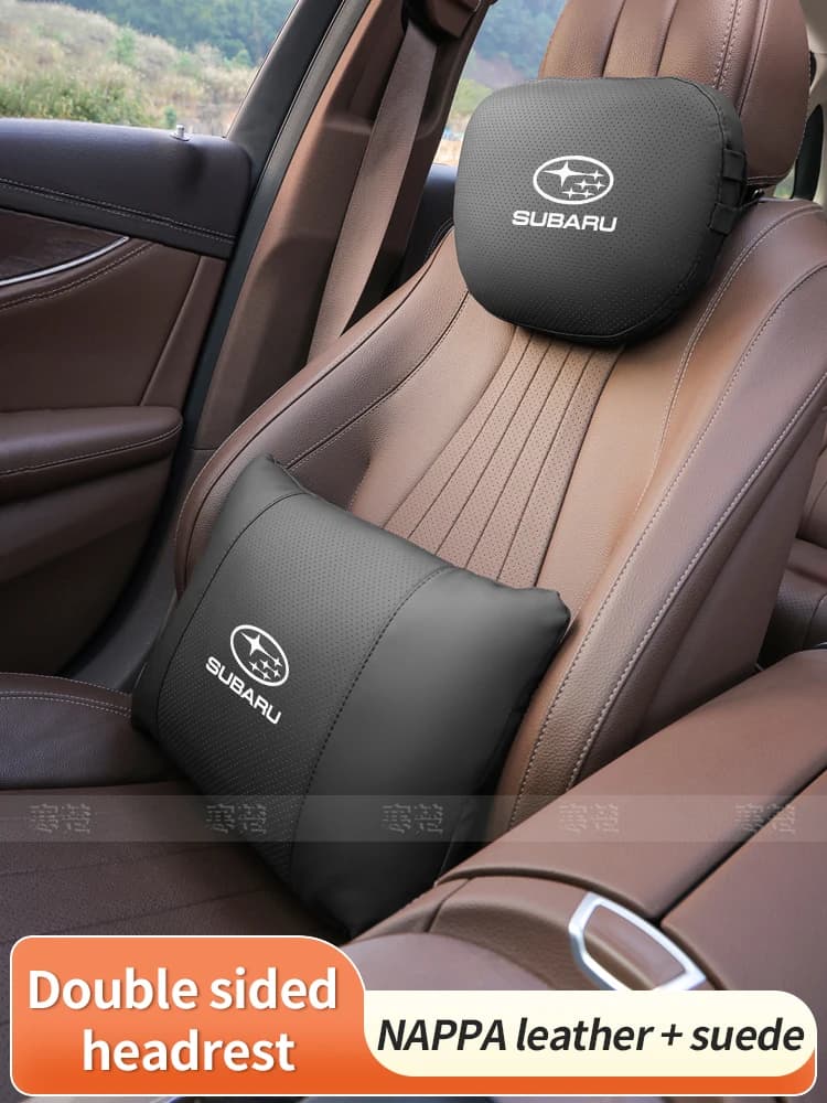 Cuscino poggiatesta per auto, supporto lombare, cuscino morbido per il collo, per Subaru Outback Brz Wrx Xv Ascent Forester Impreza Legacy STI
