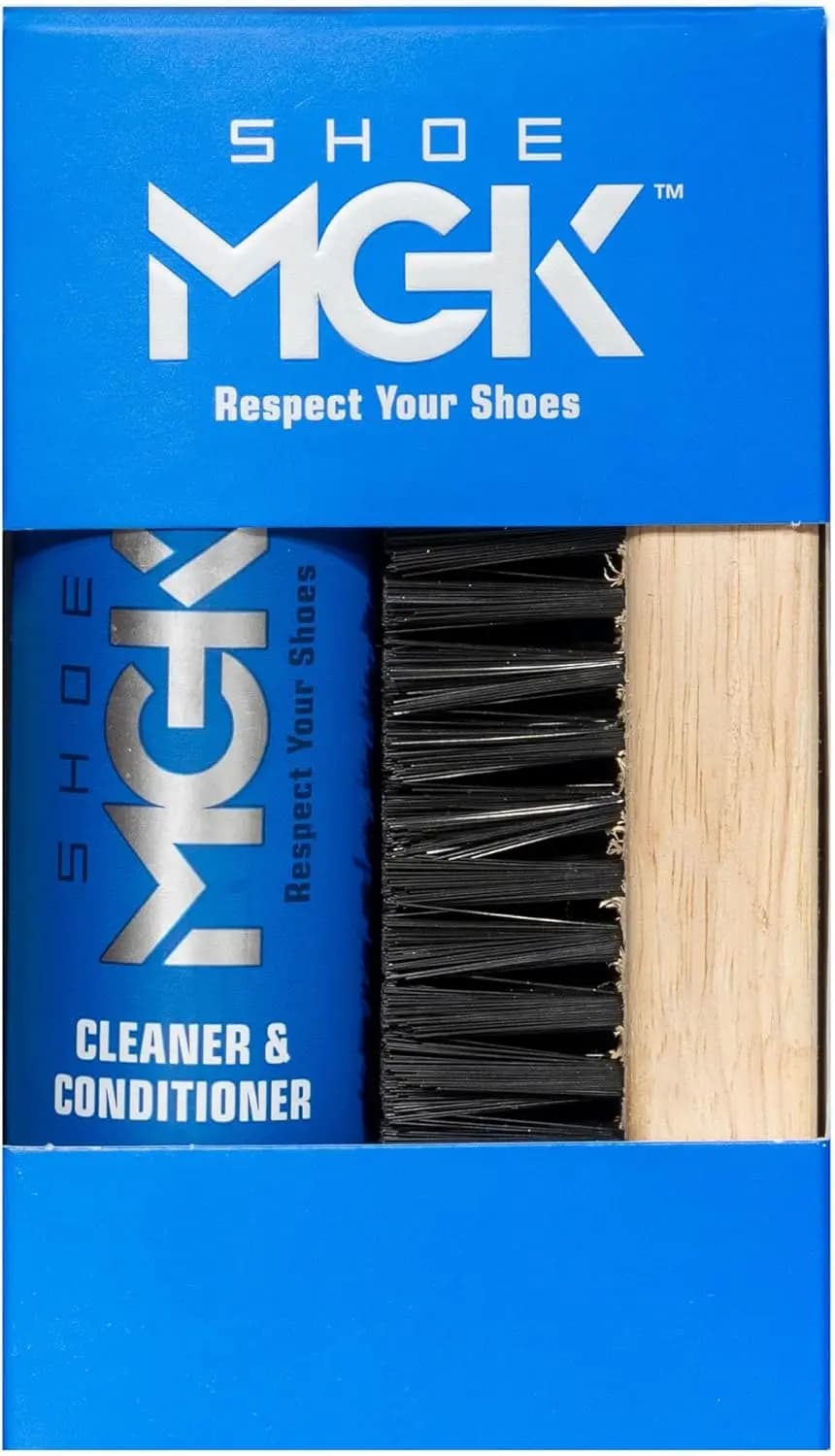 Kit per la Pulizia delle Scarpe con Spazzola Premium per Tutti i Tipi di Calzature - Pulisce e Condiziona le Sneakers