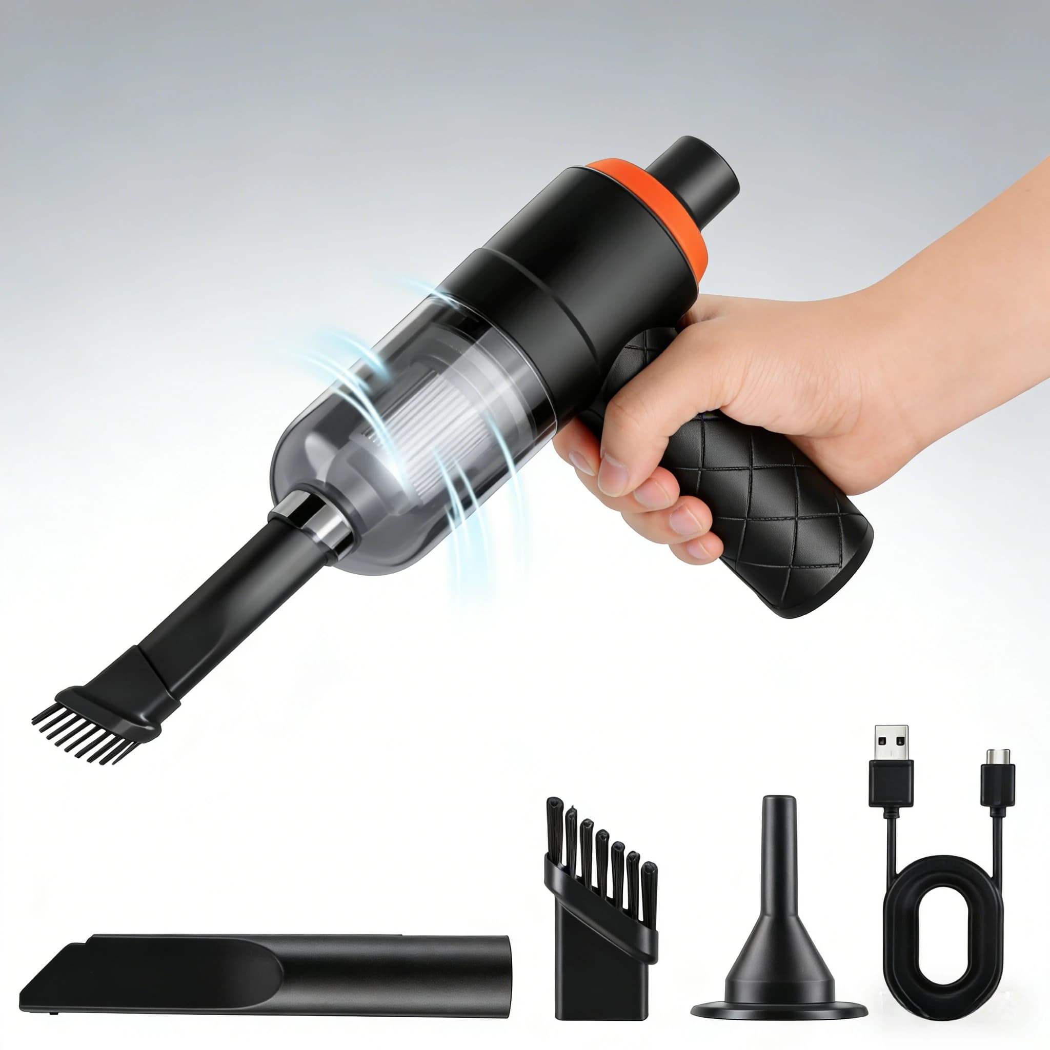 Wireless Car Vacuum Cleaner 120W Cordless Dust Handheld Auto Portabale Vacuum High-power Vacuum Cleaner For Home Office Car