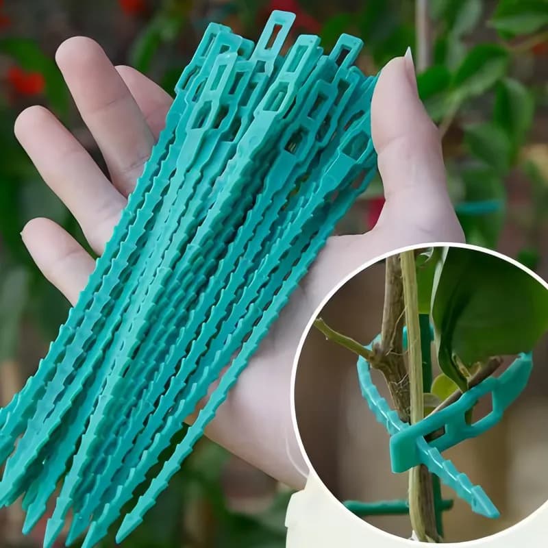 43Pcs17cmFishbone Cable Tie SelfLockDesignCanFlexibleAdjust Suitable forGardeningClimbing VinePlant、FlowersVineFixing Flexibl