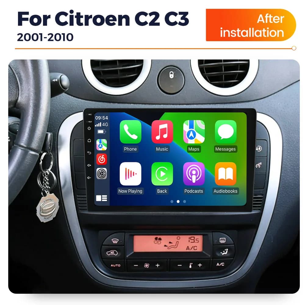 2025 New Autoradio Carplay Android Auto For Citroen C2 C3 2001 2002 2003 - 2010 Multimedia Car Reader With GPS Frame RDS Stereo smart carplay systems android autoradio autoradio android autoradio android