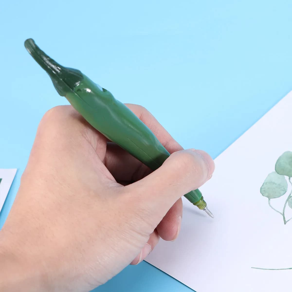 1Pcs Cartoon Fruit Gel Pen Premium Material Non-Skid Clear Writing Comfortable Grip Magnet Feature for Home School Office Use