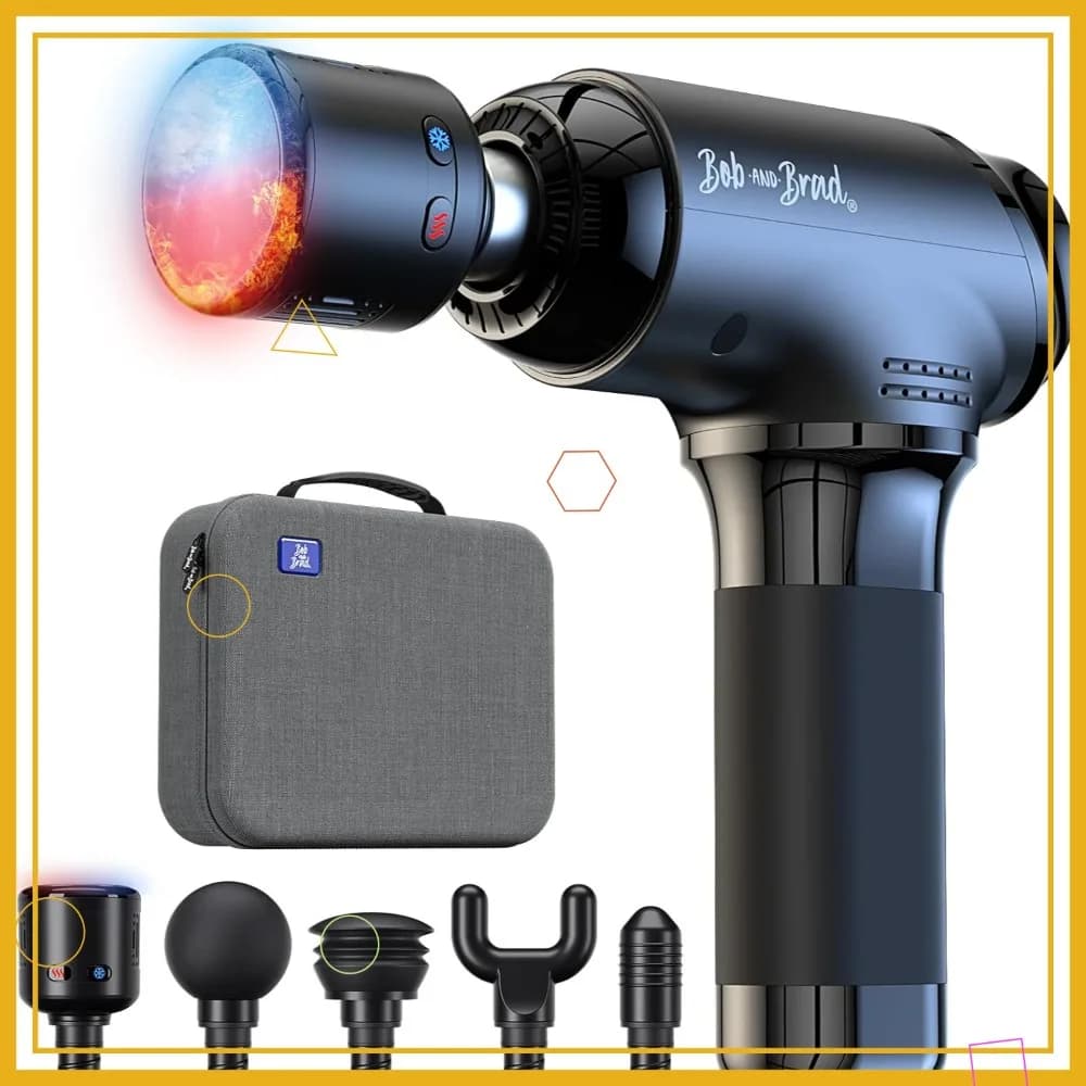Pistola per Massaggio a Percussione Professionale, Massaggiatore Elettrico Portatile con Amplitudine 10MM e Batteria 4000 mAh per Atleti e Sollievo dal Dolore