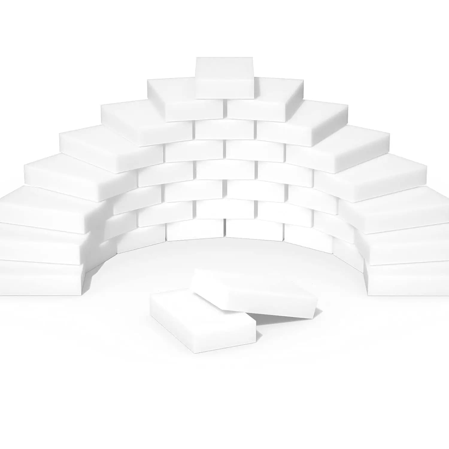 Spugne Magiche, Confezione da 100, Spugne in Melamina Extra Premium per Pulizia, Non Graffiano