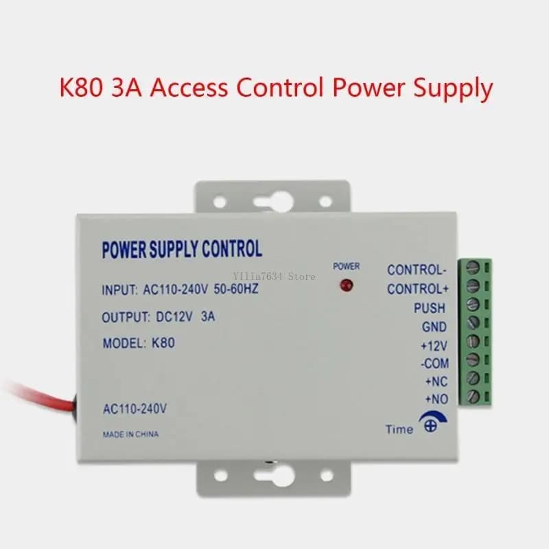 Controllo alimentazione per 12V 3A per sistema accesso alla porta della telecamera citofono edificio