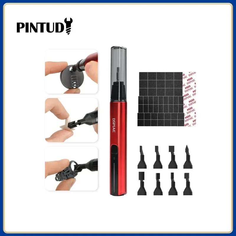 DSPIAE ES-A Reciprocating Sander Electric Grinding Pen Plastic Model Sanding Paper Head for Military Model Craft Tools Hobby DIY