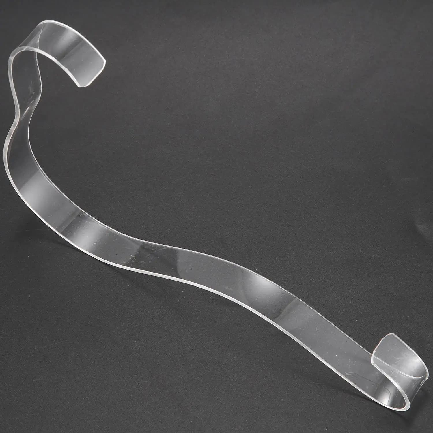 TEXU 10 Pezzi Espositore per Sandali da Donna in Plastica Elastica Trasparente, Supporto per Scarpe