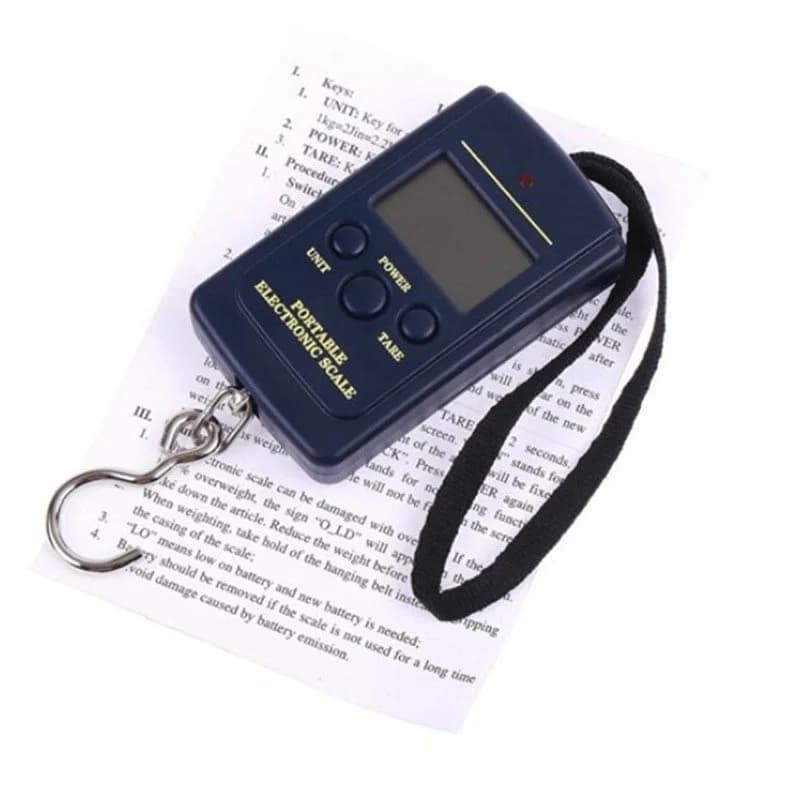 HOMEFISH Portable Handheld Electronic Scale Luggage Scale Digital Hanging Hook Scale for Food Weighting Gram Scale