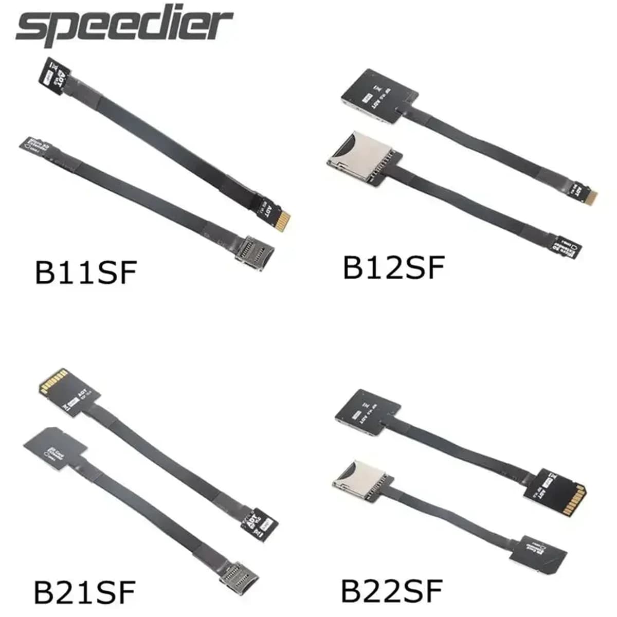 ADT 3-100CM UHS-I Cavo di prolunga da micro SD a SD SDHC SDXC UHS-I Flessibile MicroSD TF SD Lettore di memoria Scheda UHS-I Adattatore da SD a SD