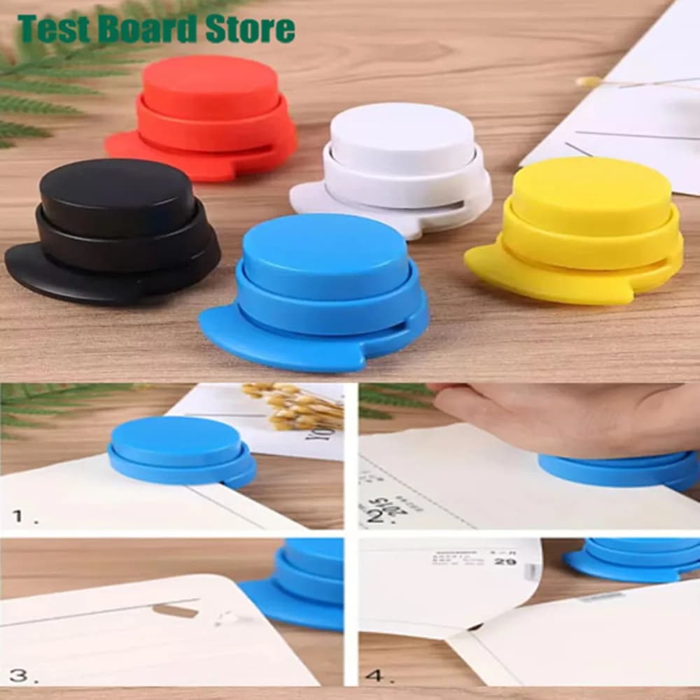 1 pz Senza Chiodi Senza Graffette Cucitrice Senza Cucitrice Libro Senza Cucitrice di Carta Cucitrice Senza Cucitrice Spedizione Colore Casuale