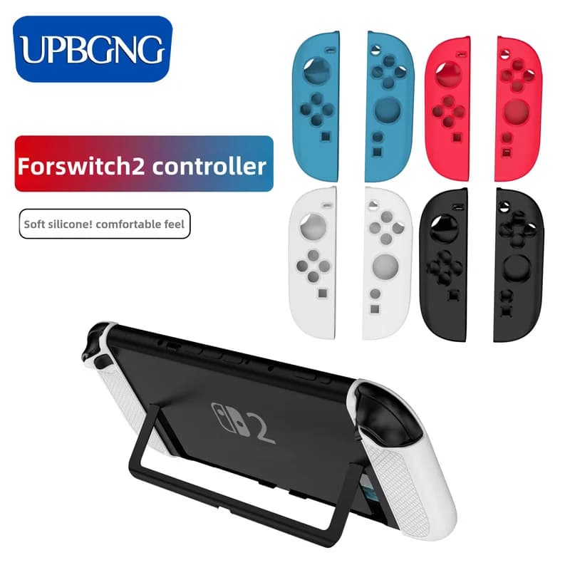 Custodia protettiva in silicone per Nintendo Switch 2 Custodia morbida antiurto con impugnatura ergonomica antiscivolo per Switch 2