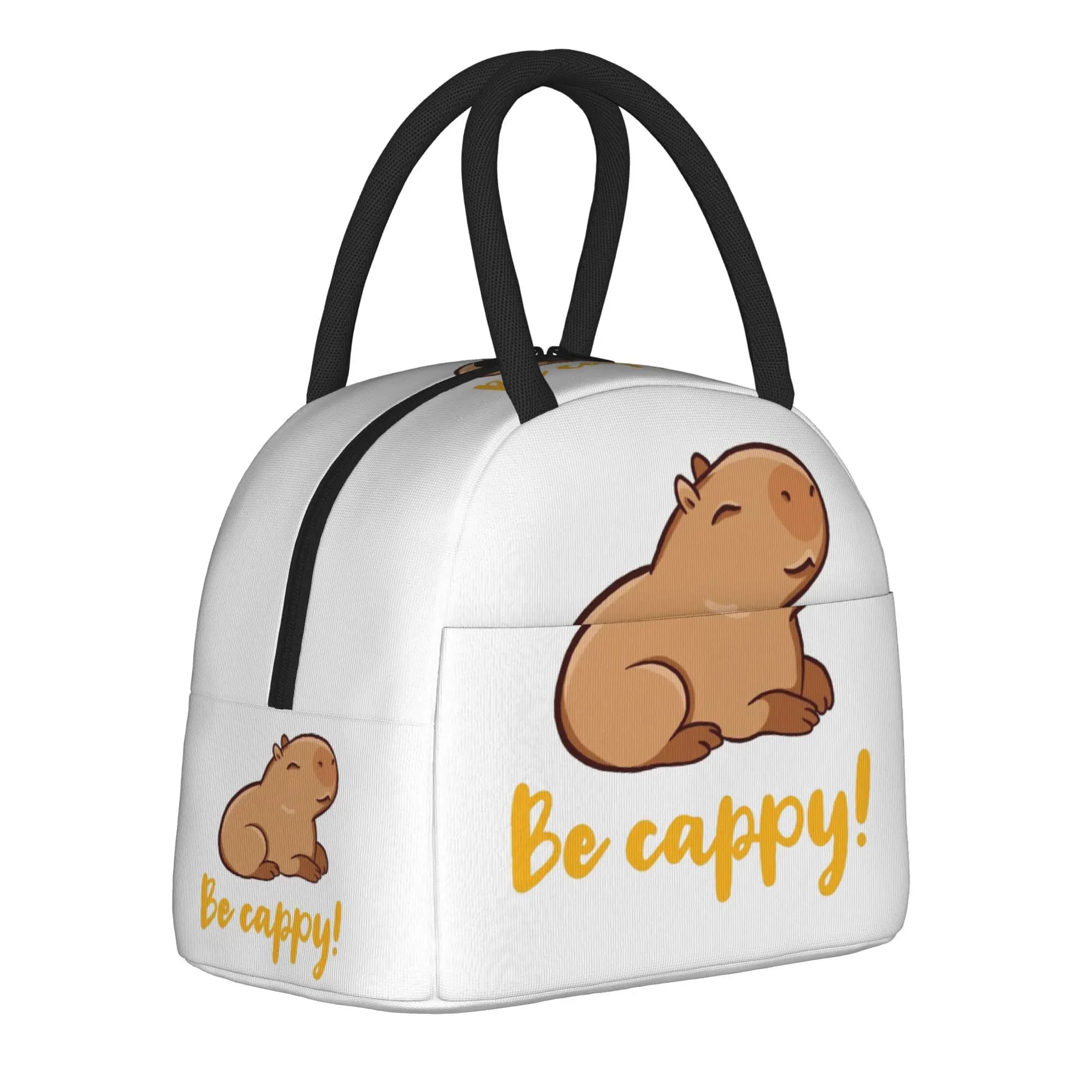 Cute Capybara Insulated Lunch Bags Thermal Bag Meal Container Funny Animals Leakproof Lunch Box Tote Men Women College Outdoor