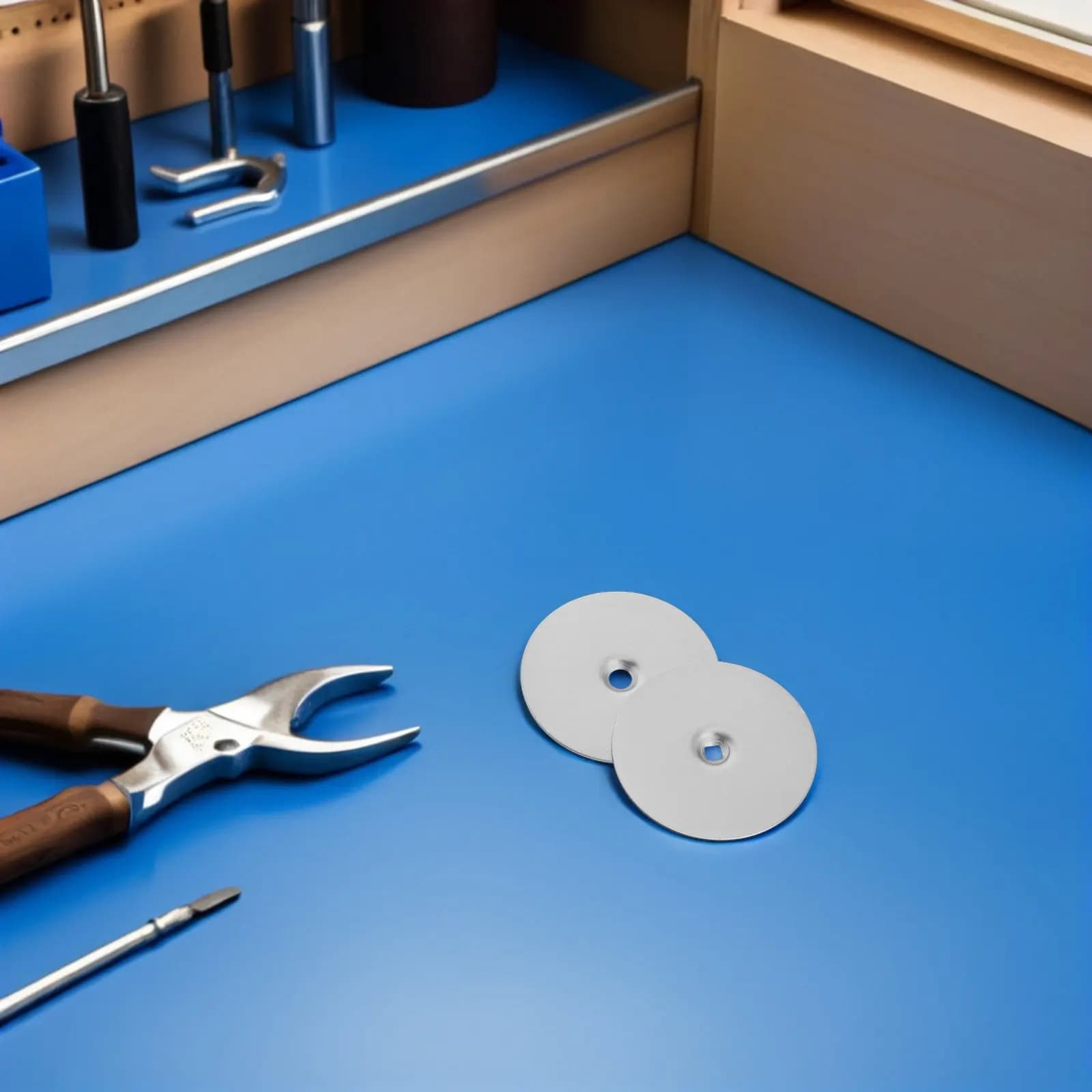 2 Pezzi Copertura Rotonda da 67 mm in Acciaio Inossidabile per Foro Porta, Tappo di Sicurezza per Serratura e Spioncino, per Riparazione Porte, Stile Moderno e Pulito