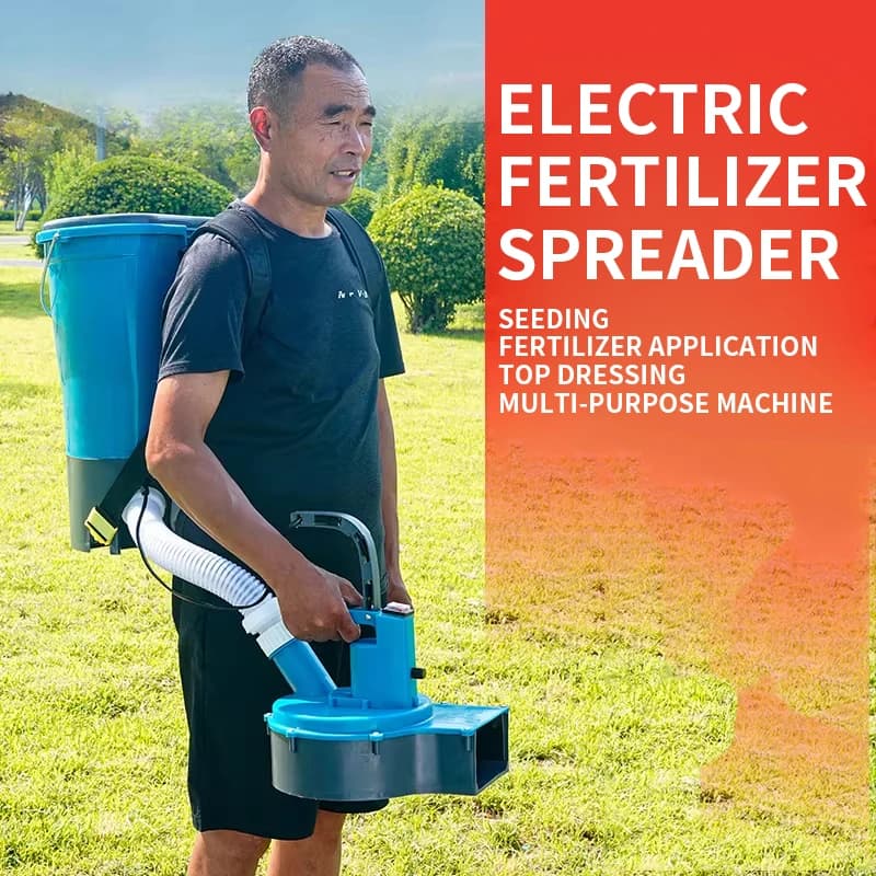 10AH/20AH/30AH Lithium-powered Backpack Fertilizer Spreader, Home Farm and Garden Seeder, Road De-icing Salt Spreader