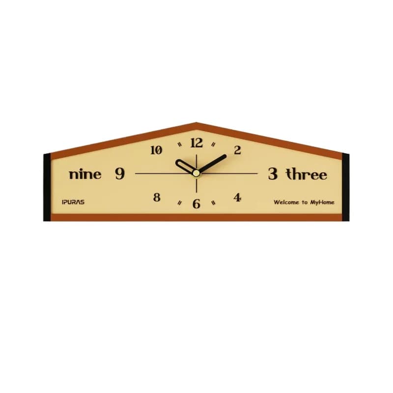 Stereo Cream Wind Wall Clock Creative Art Clock Minimalist Clock Living Room Wall Hanging