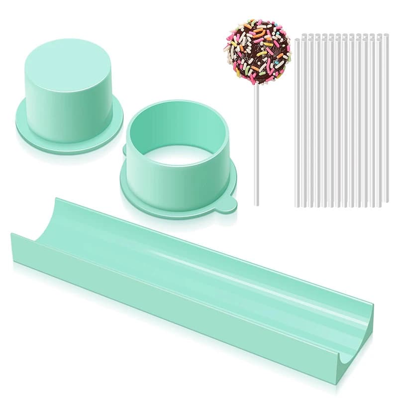 2/3pcs/set Round/Heart/Flower Lollipop Mold Plastic Cookies Cakepop Mould DIY Fondant Cake Decorating Tools Outdoor Tableware
