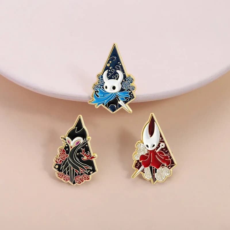 Hollow Knight Silksong Hornet Knight Grimm Enamel Pin Metal Badge Backpacks Bags Clothing Accessory Collectible Gift for Gamers