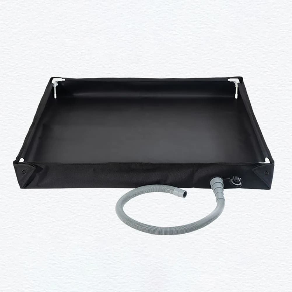 Foldable Shower Base Portable Camping Shower Tray With Drain Pipe 80x80cm Oxford Cloth Water Basin For Tent Beach Car Pet Bath