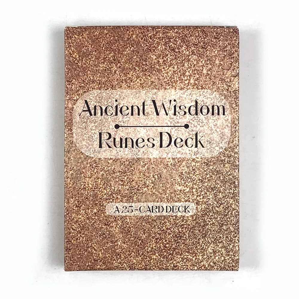 Nuovo mazzo di rune della saggezza antica: 25 preziose carte oracolo per ispirare la tua vita e il tuo destino, carte da gioco, meditazione e giochi per feste