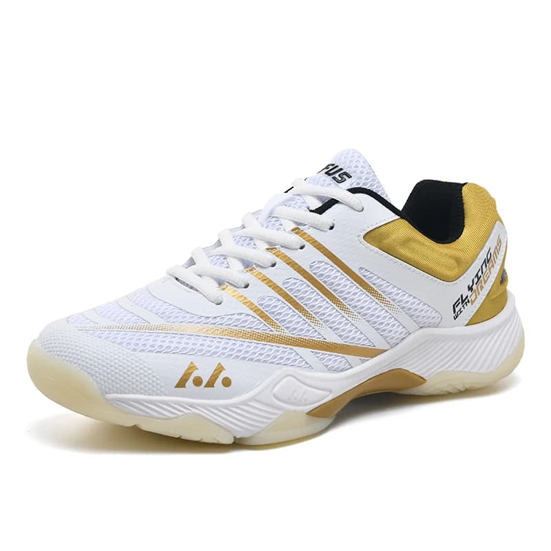 Men Women Mesh Tennis Shoes Non-slip Pickleball Sports Shoes Lightweight Badminton Sneakers Breathable Athletic Training Shoes