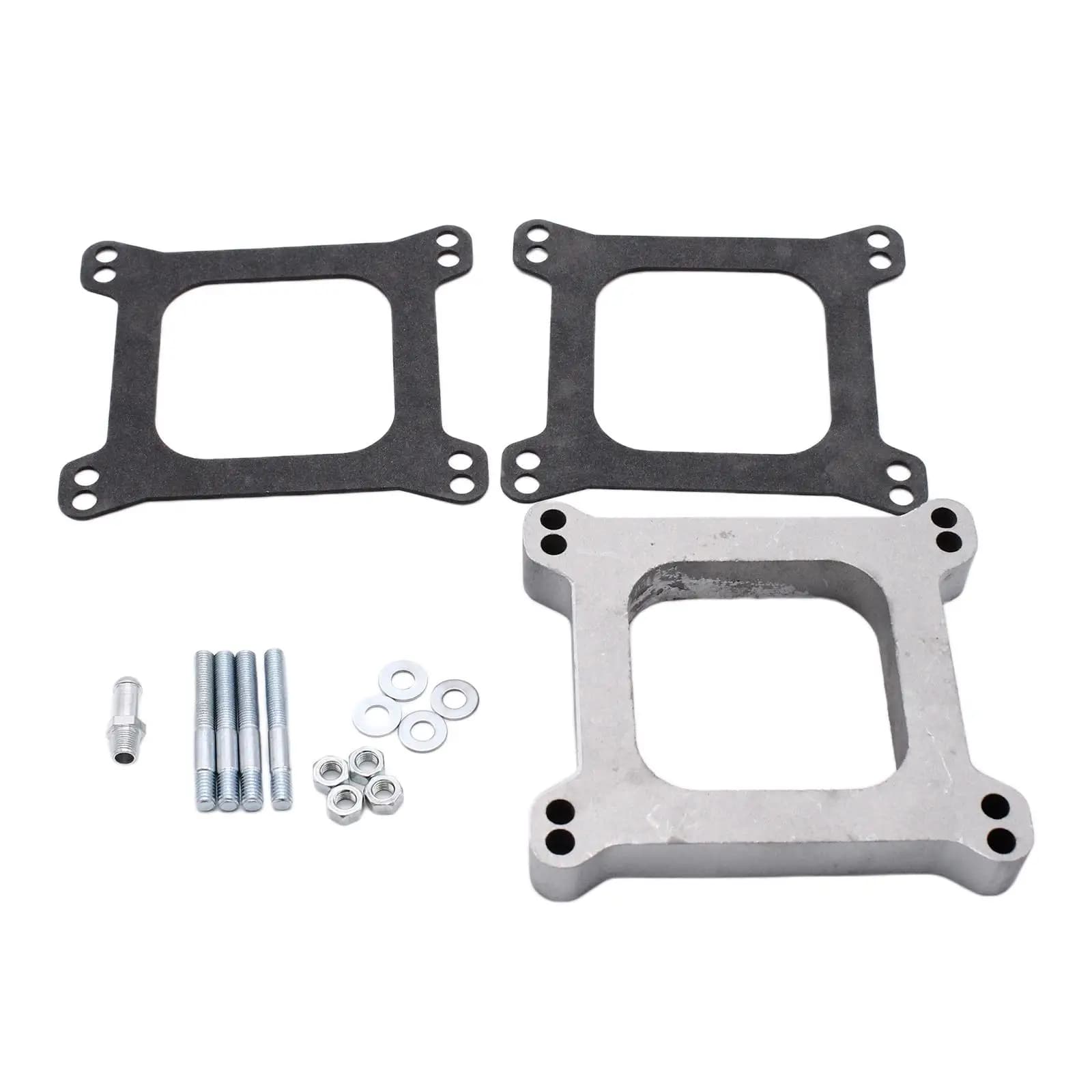 Kit Distanziatore Carburatore in Alluminio, Tubo Vuoto Sostitutivo per Motori Auto Holley 4150 Edelbrock Ford Chevy