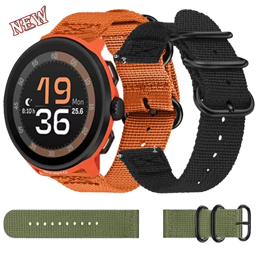 22mm Nylon Strap For COROS APEX 4 42mm PACE Pro/3 Bracelet Band For Suunto Vertical 2/Race S-2/Run/Ocean/CMF Watch 3 Pro 2 Belt