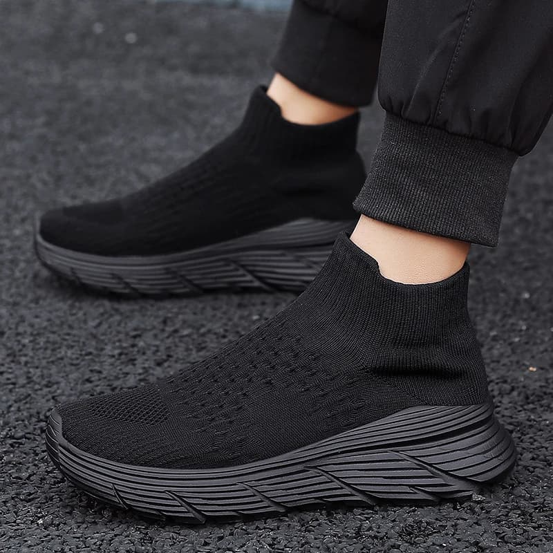 Scarpe da corsa da uomo con calzino da passeggio Scarpe da ginnastica casual alla moda Scarpe sportive traspiranti Scarpe da ginnastica da uomo leggere Scarpe casual