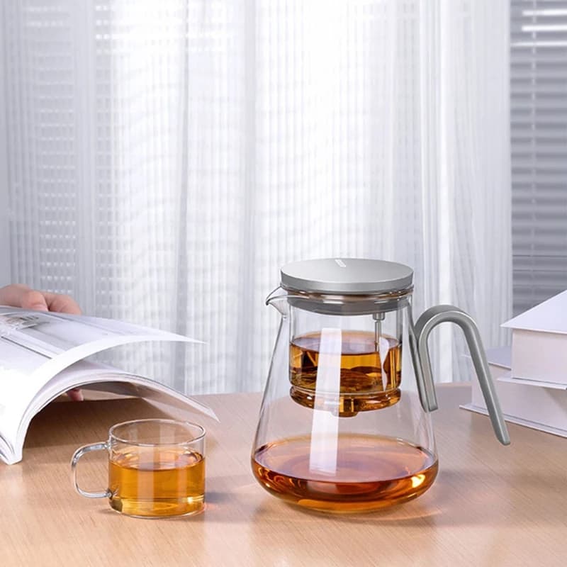 Magnetic Switch Tea Pot, High-End Tea Set, Tea Water Separator, Household Tea Making Tool, Heat- Glass Tea Dis Retail