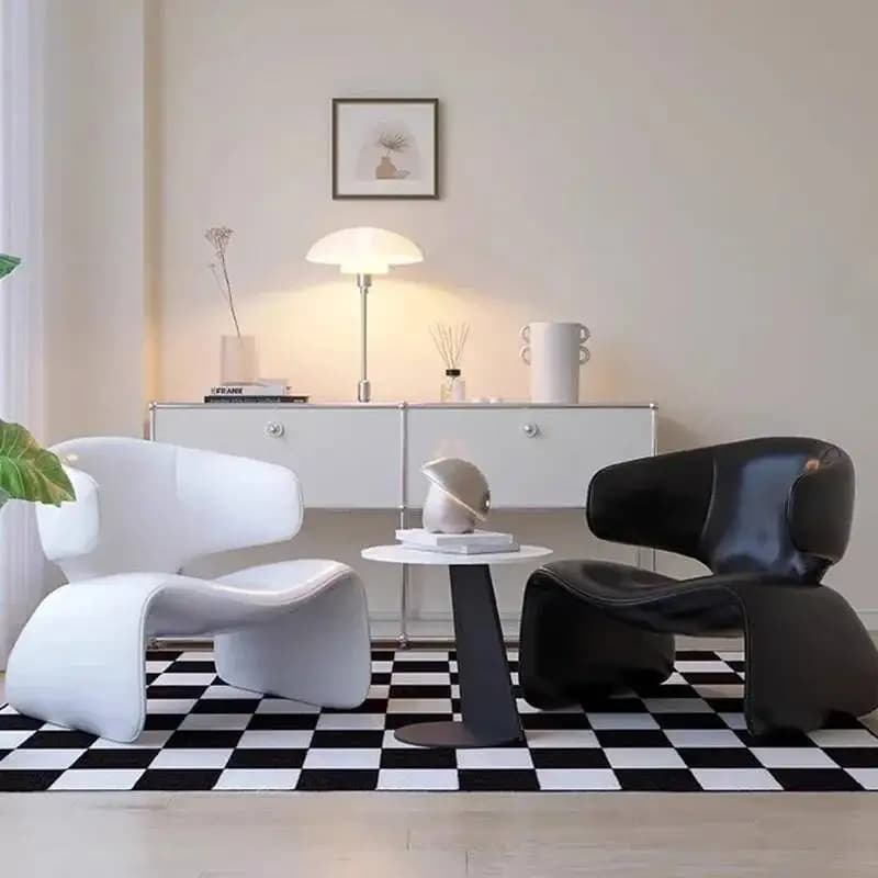 Sedie da soggiorno moderne da lettura Accent Lounge Sedie reclinabili da gioco Sedie da giardino ergonomiche e confortevoli Mobili da salone Sillones