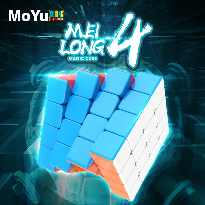 MoYu Meilong4 4x4x4 Cubo Magico Meilong Senza Adesivo Cubo di Velocità Puzzle Regalo Dei Bambini Per Adulti Educativi Professionali Agitarsi Giocattoli