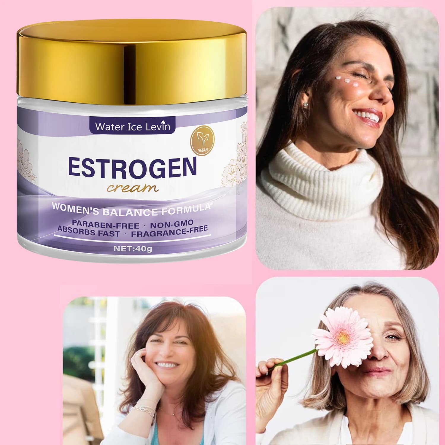 Estrogen Cream with Bee Veil and Vitamin E - Moisturizing and nourishing formula for a softer and safer skin
