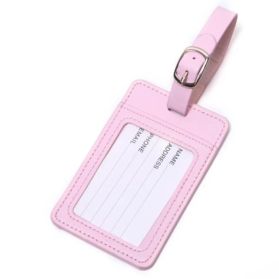 Etichette per bagagli in pelle di moda Stampa di lettere Valigia ID Indirizzo Titolare Etichetta per bagagli Etichetta portatile Accessori da viaggio