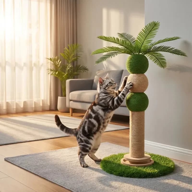 OEM Luxury Cat Tree Scratcher with Durable Design Easy Assembly Customizable Size for Indoor Use