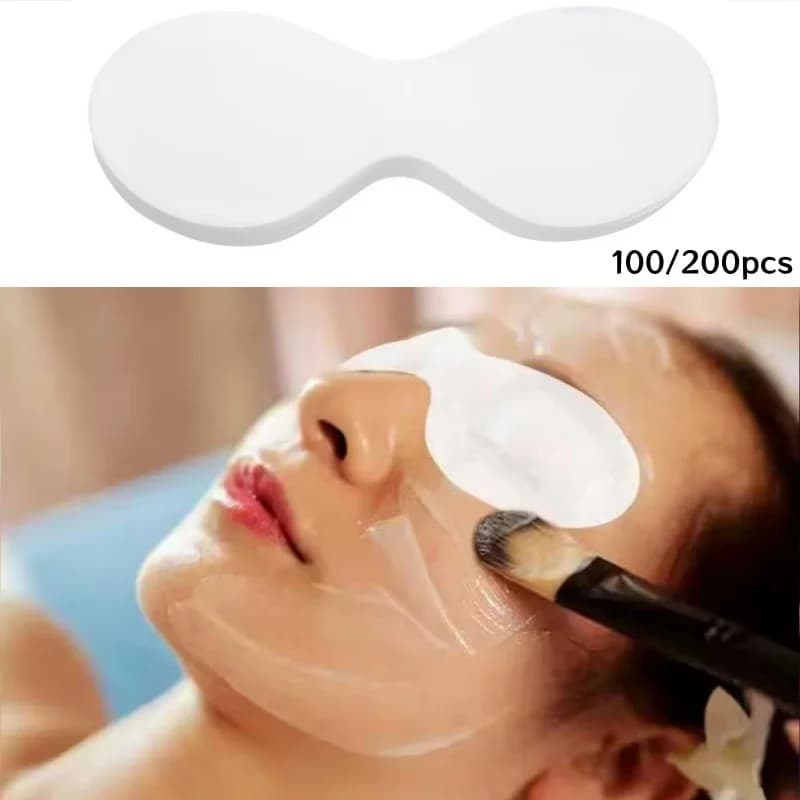 100/200 Pieces Nonwoven Fabric Disposable Eyes Mask, Eye Care Patch, Human Shoe Ocular Mask, Skin Care Hydrating Mask and Spa Treatments