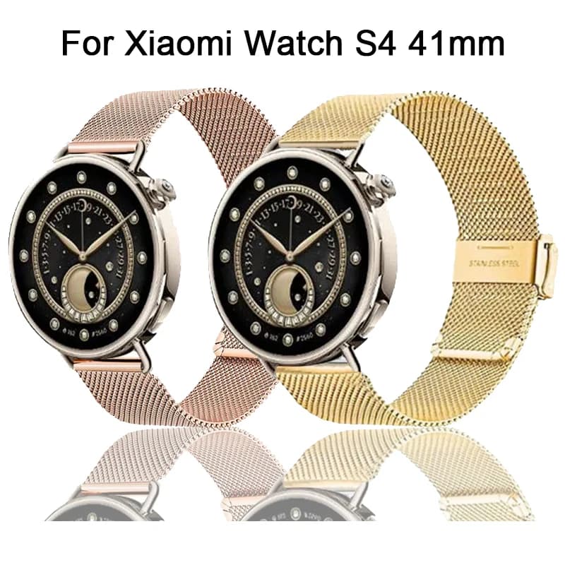 22mm 18mm Stainless Steel Strap for Xiaomi Watch 2 Pro/watch S4 41mm Smart Watch Metal Strap Xiaomi Watch S3/S1 Active/S1 Pro/S2