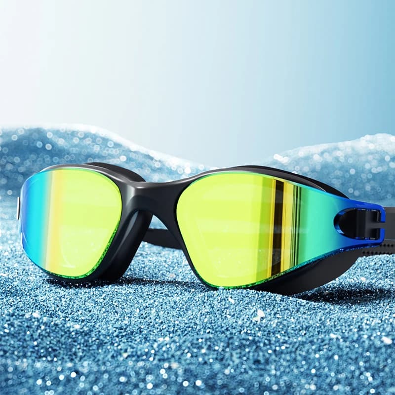 Adult Swimwear - Mounting HD anti-fog and waterproof, oversize for swim glasses for men and women