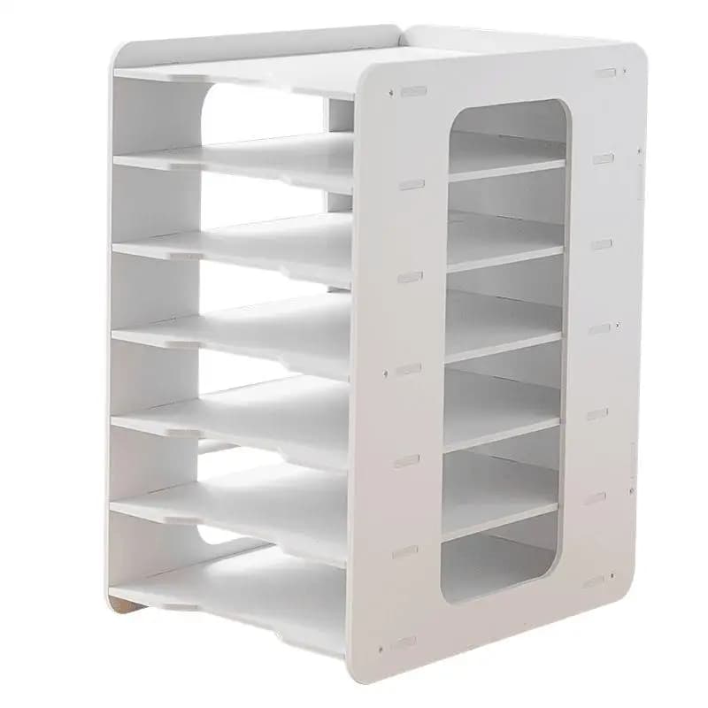 [G] A4 paper paper desk holder, document organizer, multilayer desk space organizer, office stationary organizer